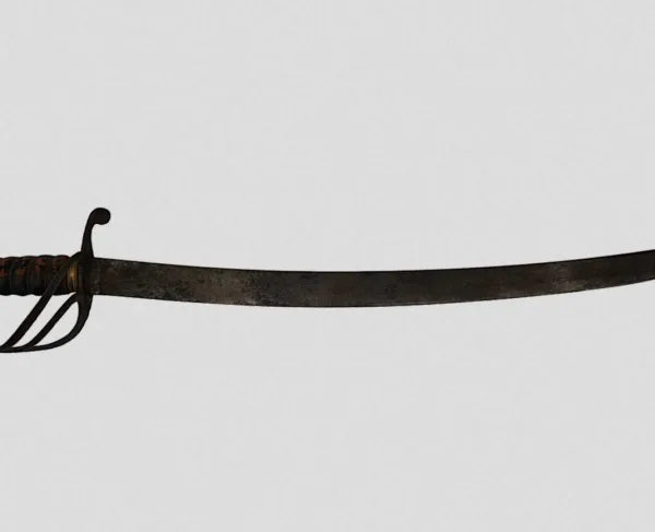 3D model of an American Hanger Sword form the Revolution