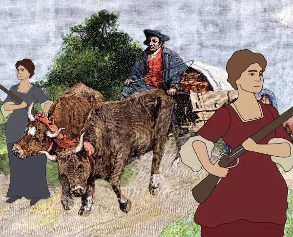 A still from the video How We Became America: Army Wives