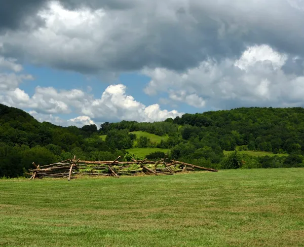 Bennington Battlefield Rail Fence
