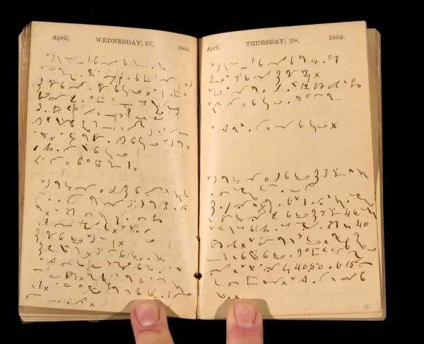 Ferdinand Kilbourne's Civil War diary in Pitman shorthand