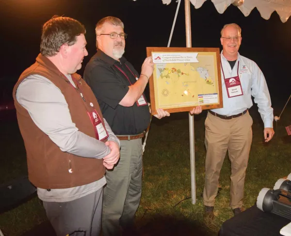 David Duncan, CVBT President Tom Van Winkle and CVBT Executive Director Terry Rensel