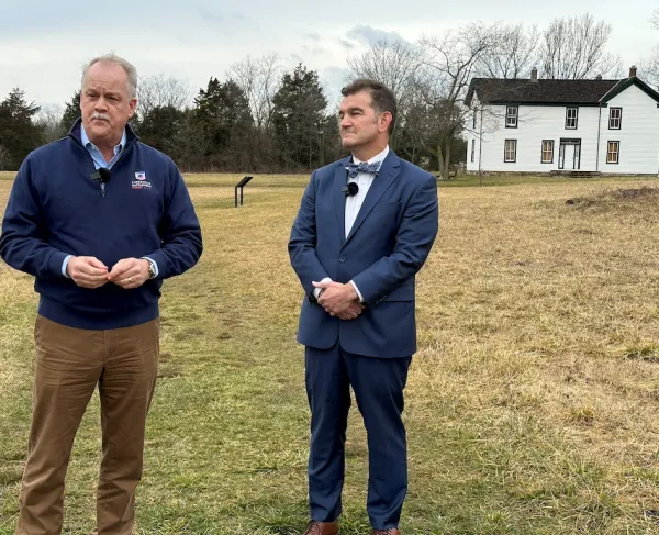 Chap Petersen and David Duncan at Manassas