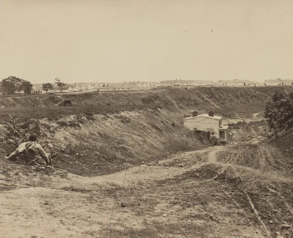Landscape of Chimborazo Hospital in April 1865