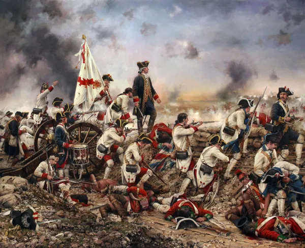 The Spanish forces led by Bernardo de Gálvez at the Siege of Pensacola