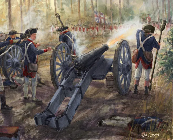 The Singleton & Virginia Artillery at the Battle of Camden