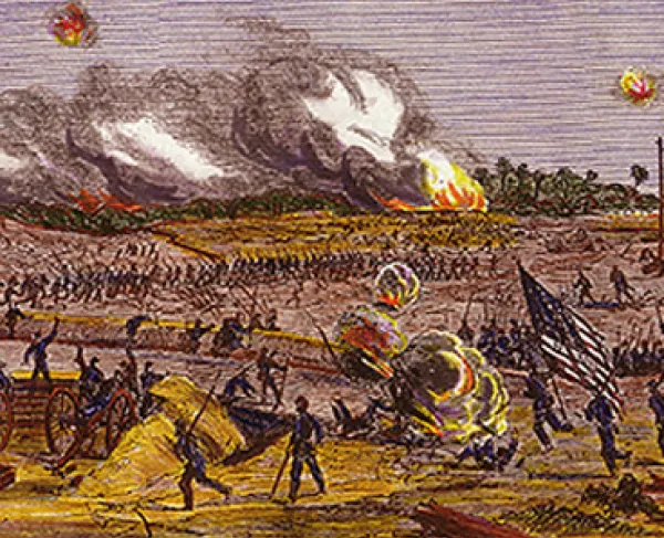 Depiction of the Battle of Fort Blakeley