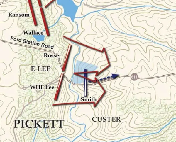 Dinwiddie Court House | First and Second Positions | Mar 31, 1865