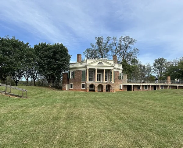 The exterior of Thomas Jefferson's Poplar Forest retreat in Virginia