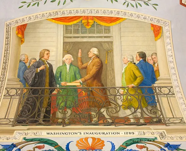 Painting of Washington's Inauguration, 1789