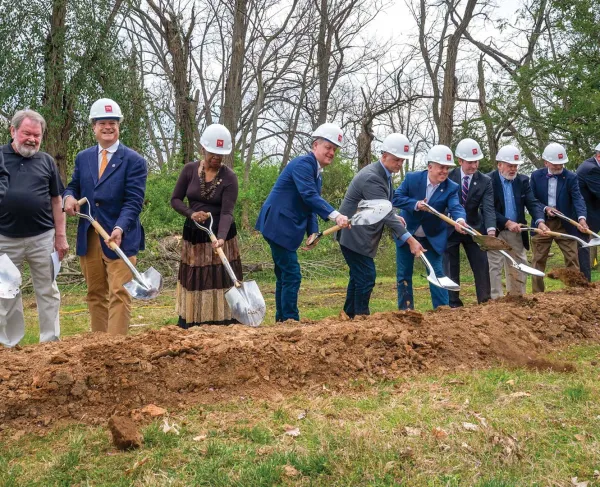 Official groundbreaking for the new visitor center in Franklin, Tenn., this past March.