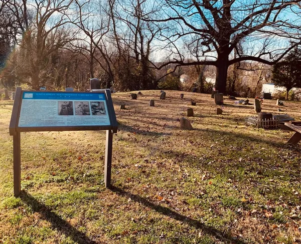The historic cemetery at Galloway Methodist Church