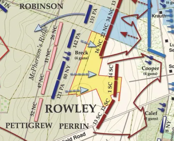 Gettysburg | McPherson’s, Oak and Seminary Ridges | July 1, 1863 | 3:45 to 5:00 pm 
