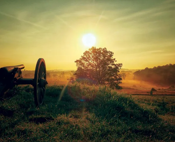 Cemetery Ridge at Gettysburg National Military Park, Pa.