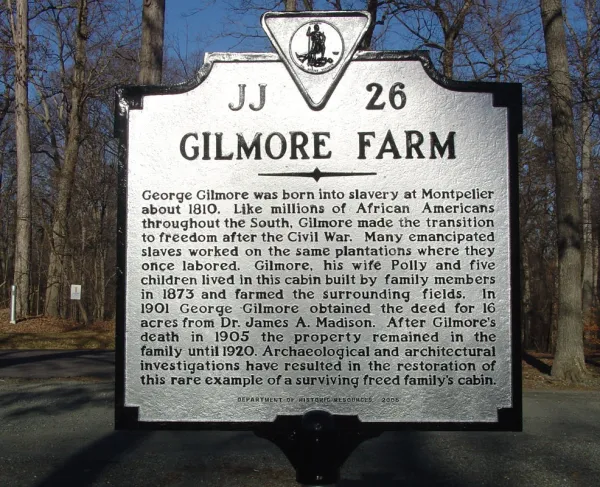 Gilmore Farm Historical Highway Marker