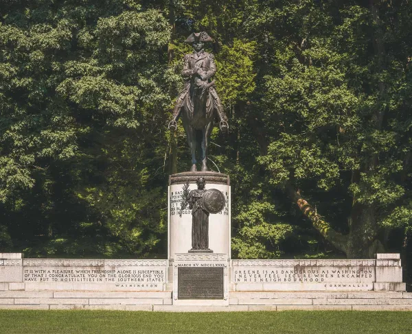 Nathanael Greene Monument, sculpted by Herman Packer, Guilford Courthouse National Military Park, Greensboro, N.C.