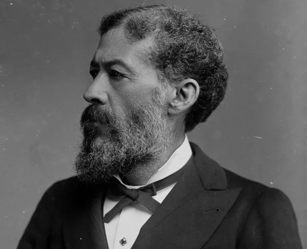 Photograph shows John Mercer Langston (1829-1897), who was an abolitionist, first dean of the law school at Howard University and U.S. Representative from Virginia.