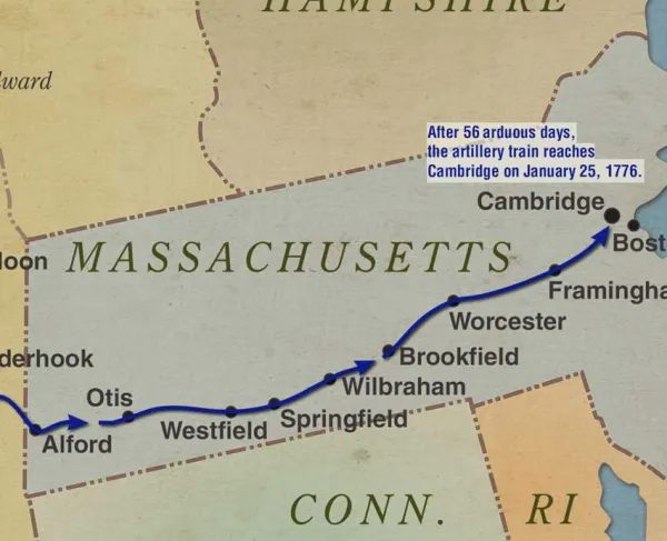 Knox's Expedition to Boston | Dec 6, 1775 - Jan 25, 1776