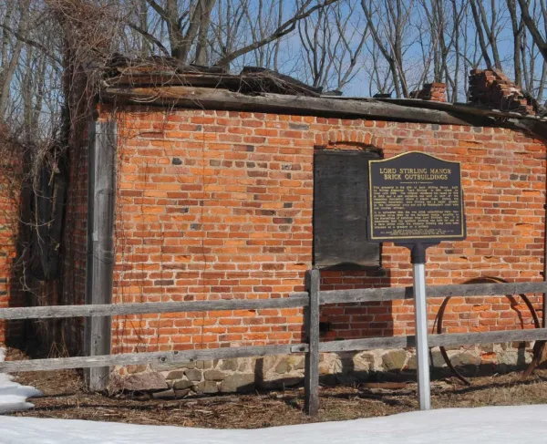 Original outbuilding of Lord Stirling's Manor in New Jersey