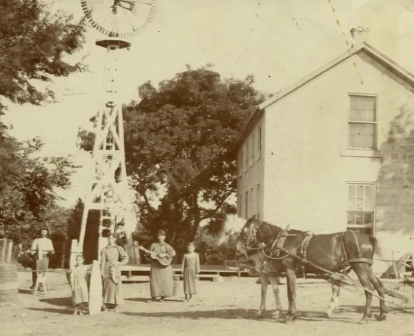 Nehring Family Homestead near Alma, Kansas, 1860s