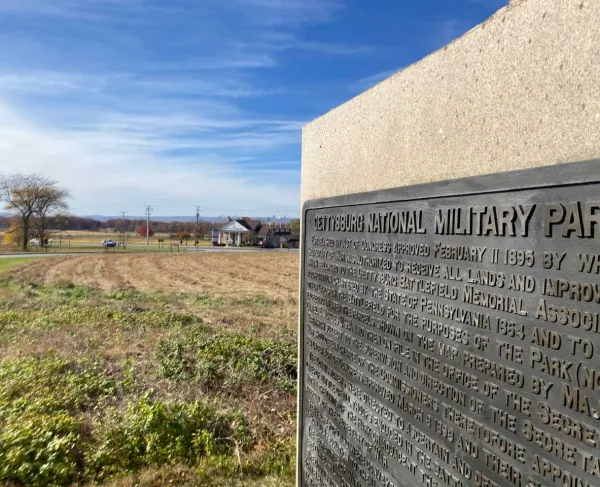 Pickett's Buffet from Cemetery Ridge at the Gettysburg National Military Park. 