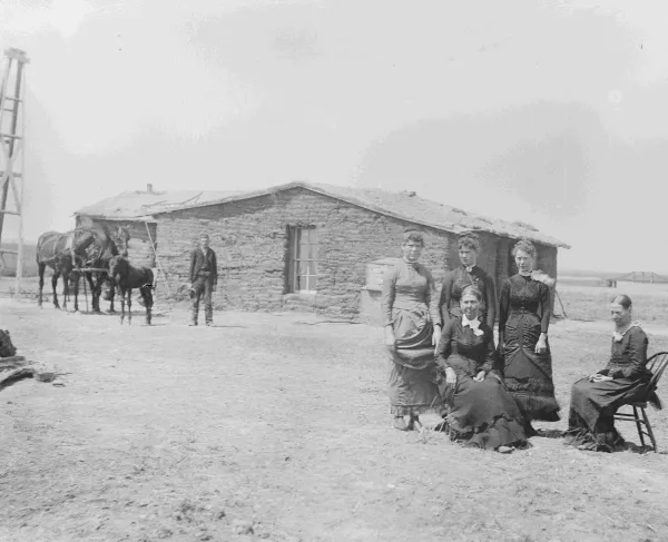 Pioneer women Ansley, Custer County, Nebraska, 1886