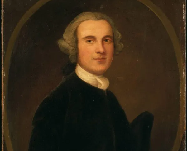 Oil portrait of Richard Stockton, signer of the Declaration of Independence