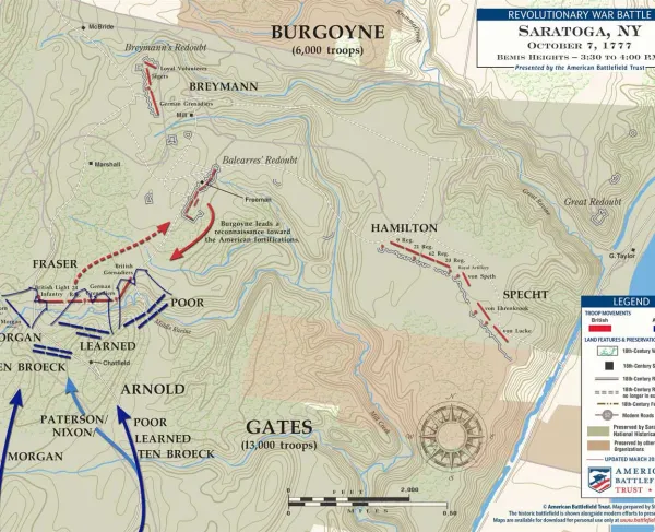 Saratoga | Bemis Heights | Oct 7, 1777 | 3:30 - 4:00 pm 