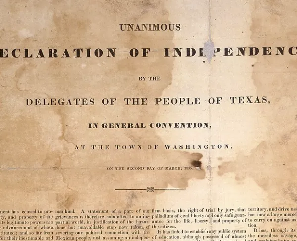 Texas Declaration of Independence, March 2, 1836
