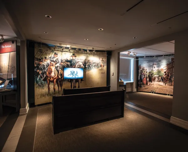 A photograph of displays at the Seminary Ridge Museum and Education Center