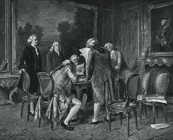 Signing the Preliminary Treaty of Peace at Paris, November 30, 1782