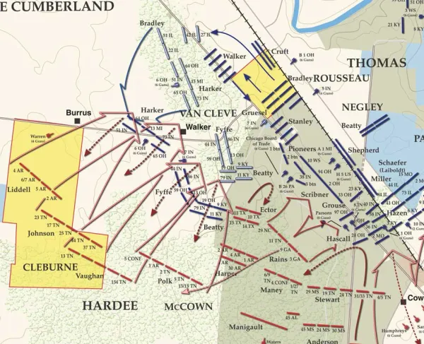 Stones River | Dec 31, 1862 | 12:30 - 3:30 pm
