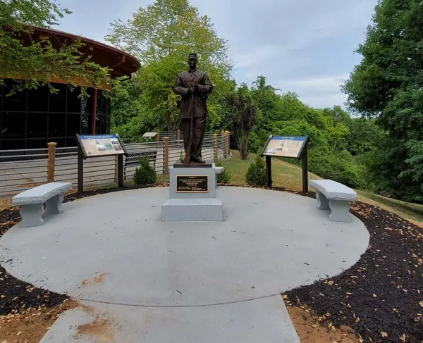USCT Monument at Fort Defiance Civil War Park & Interpretive Center in Clarksville, Tenn.