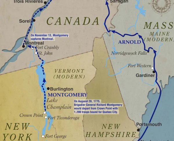 Arnold's Expedition to Quebec City | Sep 11 – Dec 31, 1775
