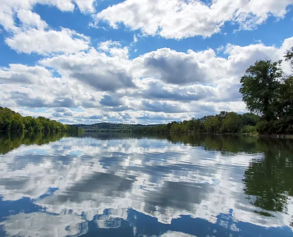 A view of Buffington Island from the Ohio River.