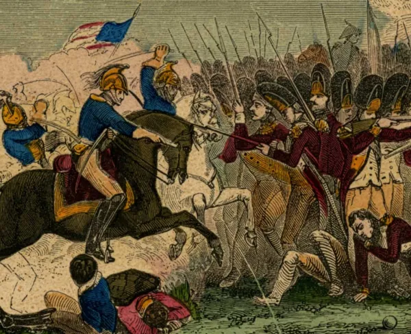 Depiction of the Battle of Hanging Rock