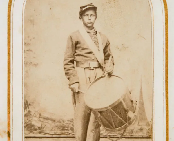 Carte de visite for Private Miles Moore, Musician, circa 1863-1865