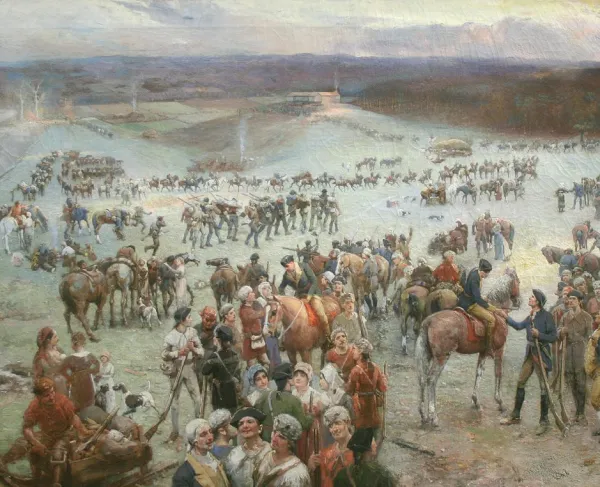 Gathering of Overmountain Men at Sycamore Shoals