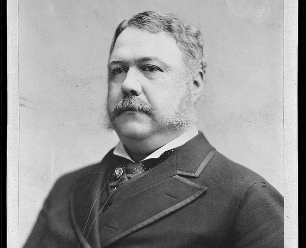 Chester A. Arthur, President of the United States, photographed by Charles Milton Bell, 1882.