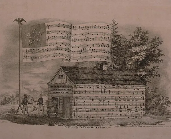 Harrison's log cabin march and quick step
