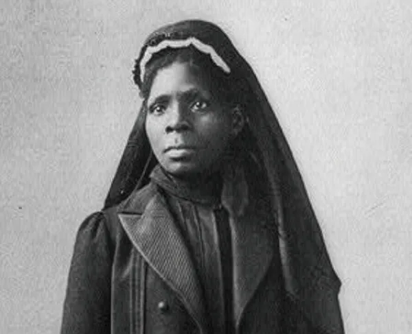 A black and white photograph of Susie King Taylor