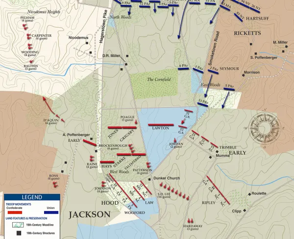 Antietam | East Woods | Sep 17, 1862 | 5:30 - 6:00 am (June 2020)