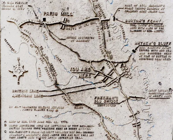 Battle of Brier Creek Map