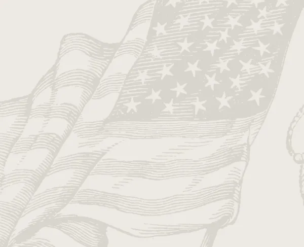 Drawing of the American Flag 76