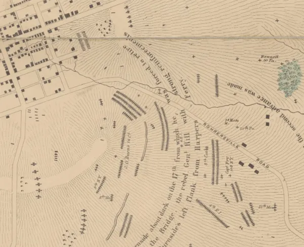 Antietam | S.G. Elliott Map Section | The Final Assault