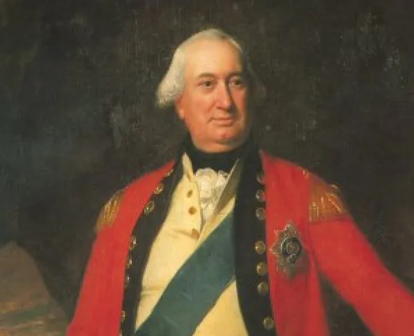 This is a painted portrait of Charles Cornwallis