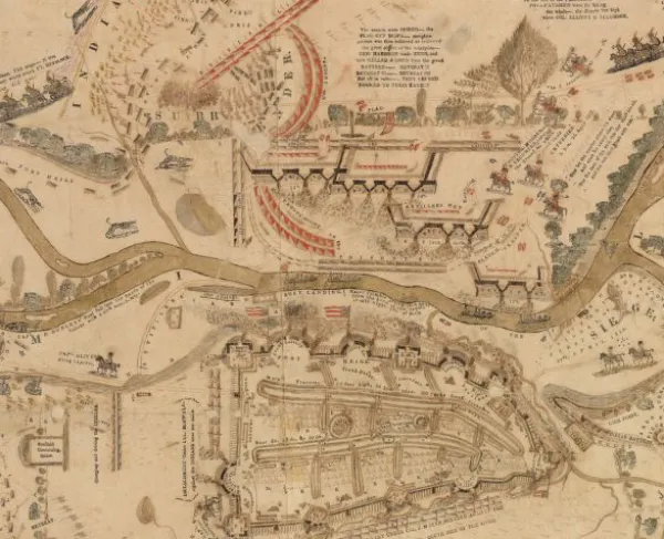 Plan of Fort Meigs, 1813, by William Sebree