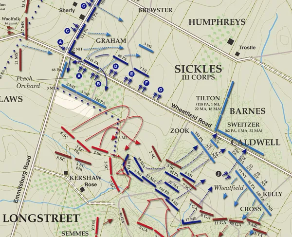 Gettysburg | The Wheatfield & Peach Orchard | July 2, 1863 | 5:45 - 6:30 pm (October 2019)