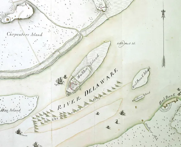 Hessian Map Fort Mifflin