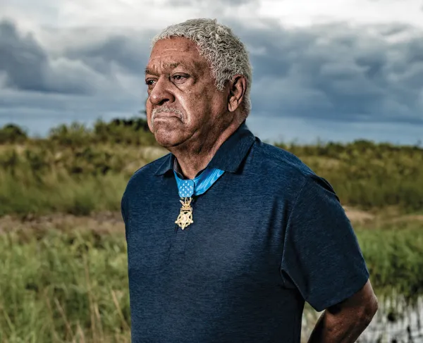MOH Recipient Morris Melvin at Morris Island