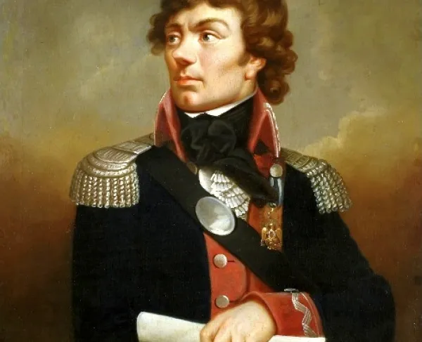 Portrait of a man in military dress